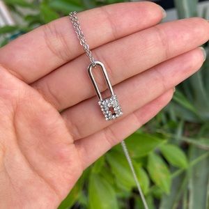 Cute lock necklace
